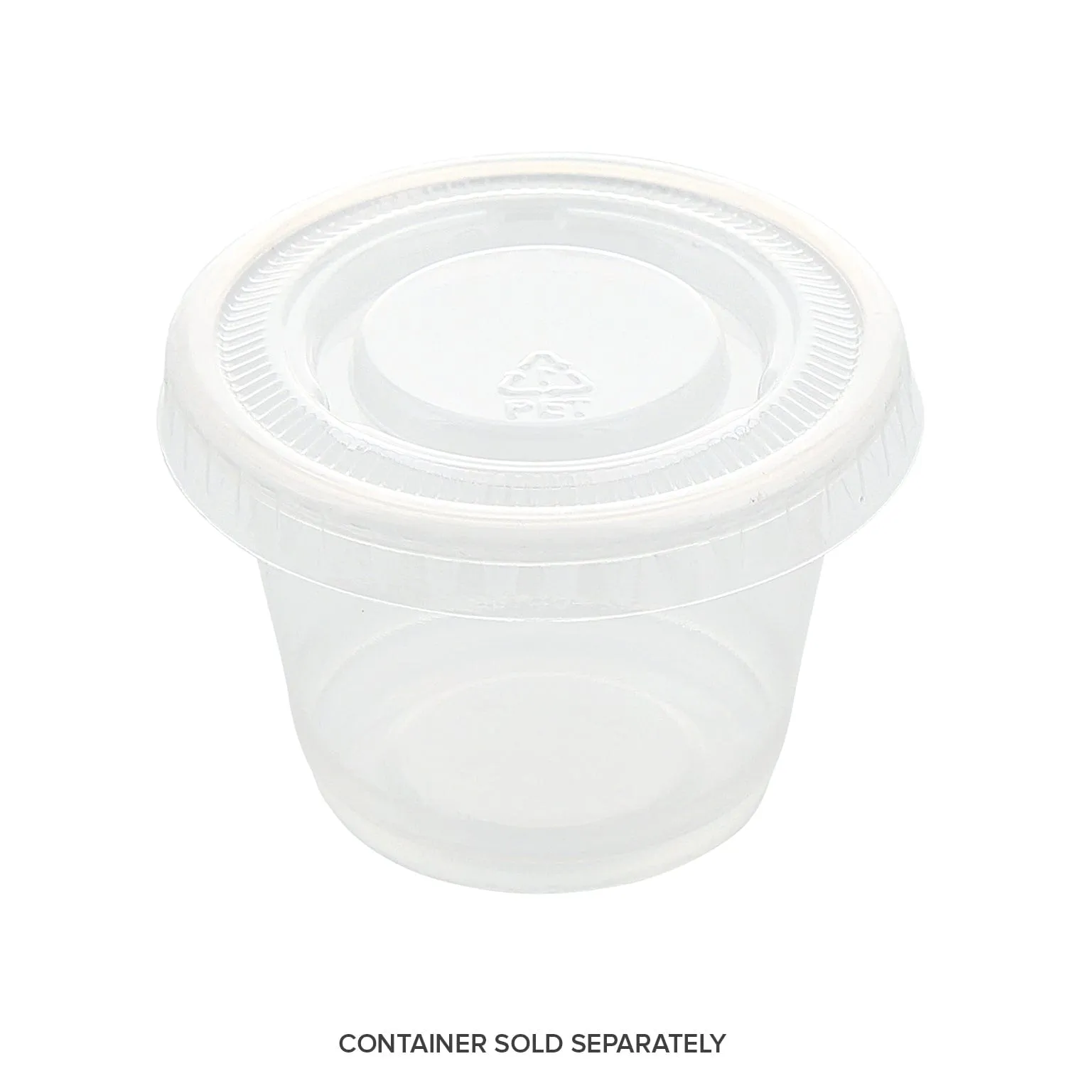1 oz. PET Clear Portion Cup Lids, Case of 2,500