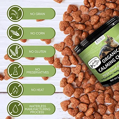 150 Hemp Cat Calming Treats With Cat Melatonin Calming Chews Calming Products