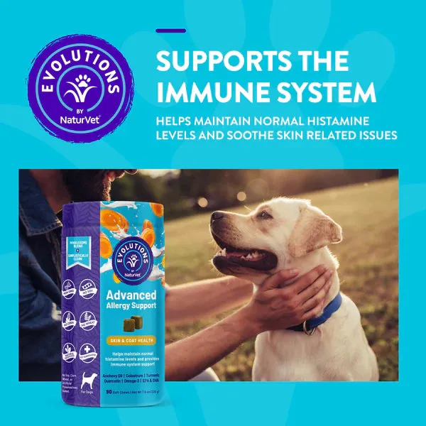 20% OFF: NaturVet Evolutions Advanced Allergy Support (Skin & Coat Health) Soft Chews For Dogs