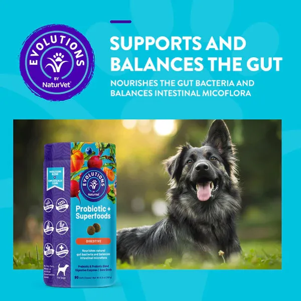 20% OFF: NaturVet Evolutions Probiotic   Superfoods (Digestive) Soft Chews For Dogs