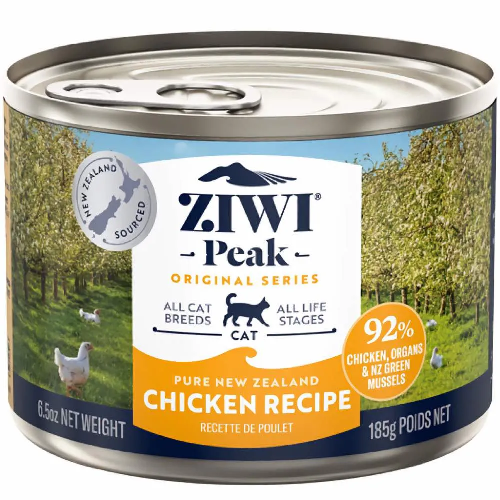20% OFF: ZiwiPeak Chicken Grain-Free Canned Cat Food 185g