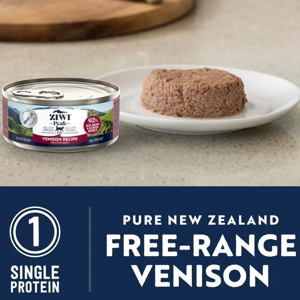 20% OFF: ZiwiPeak Venison Grain-Free Canned Cat Food 85g