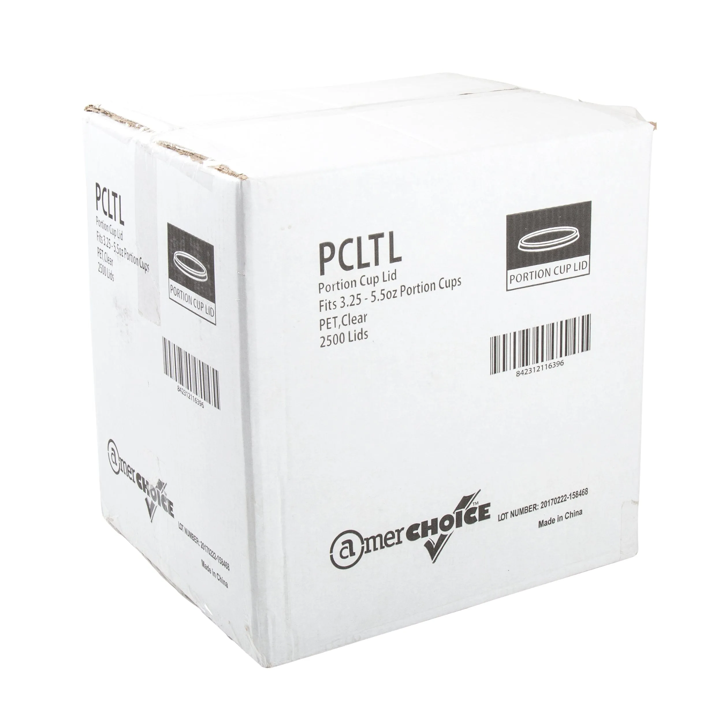 3.25/4/5.5 oz. PET Clear Portion Cup Lids, Case of 2,500