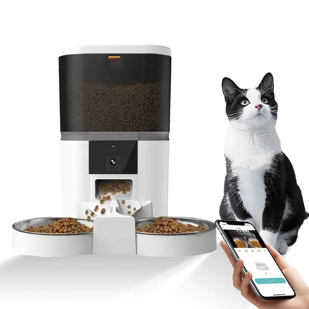4L Smart Automatic Dog Feeder with Camera - Remote Feeding Control & Custom Meal Scheduling