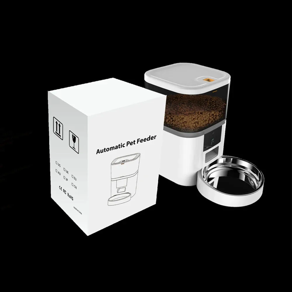 4L Smart Automatic Dog Feeder with Camera - Remote Feeding Control & Custom Meal Scheduling