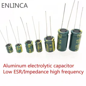 5-20pcs 10V 16V 25V 35V 50V Low ESR high frequency aluminum capacitor 47UF 100UF 220UF 330UF 470UF 680UF 1000UF 1500UF 2200UF