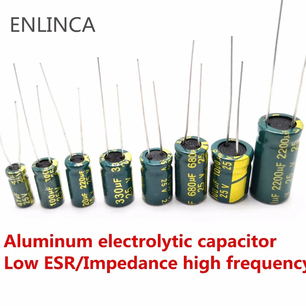 5-20pcs 10V 16V 25V 35V 50V Low ESR high frequency aluminum capacitor 47UF 100UF 220UF 330UF 470UF 680UF 1000UF 1500UF 2200UF