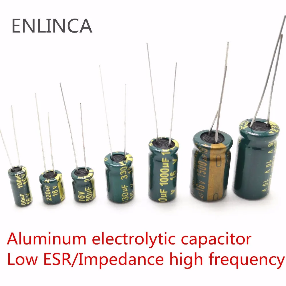 5-20pcs 10V 16V 25V 35V 50V Low ESR high frequency aluminum capacitor 47UF 100UF 220UF 330UF 470UF 680UF 1000UF 1500UF 2200UF