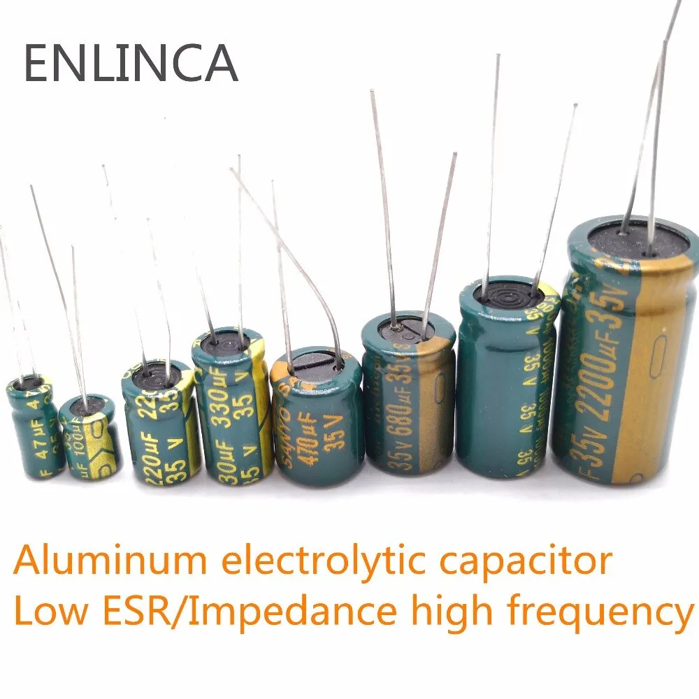 5-20pcs 10V 16V 25V 35V 50V Low ESR high frequency aluminum capacitor 47UF 100UF 220UF 330UF 470UF 680UF 1000UF 1500UF 2200UF