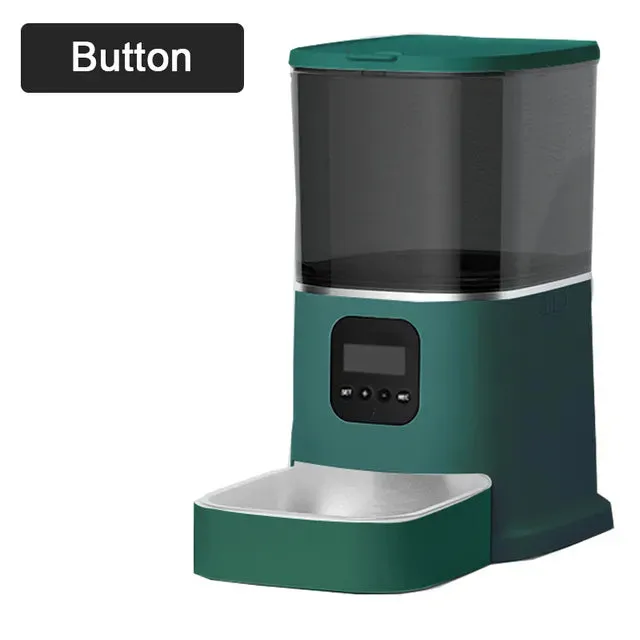 6L Automatic Cat Feeder - Timing with Camera Video Smart Pet Feeder for Cat Dogs Intelligent Dry Food Dispenser Voice Recorde Bowl
