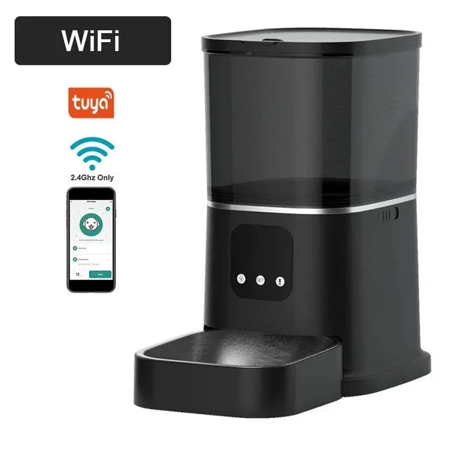 6L Automatic Cat Feeder - Timing with Camera Video Smart Pet Feeder for Cat Dogs Intelligent Dry Food Dispenser Voice Recorde Bowl