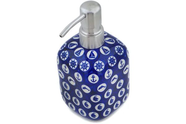 7" Soap Dispenser - Set Sail Into The Blue