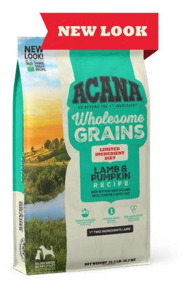 ACANA Wholesome Grains Lamb & Pumpkin Limited Ingredient Dry Dog Food