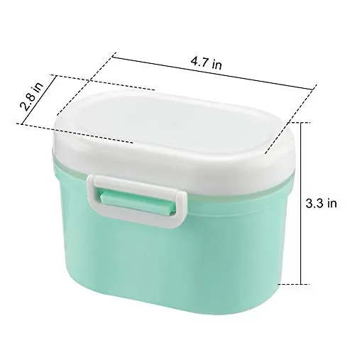 Accmor Portable Formula Dispenser with Scoop, BPA Free Milk Powder Container, Baby Food Storage, Candy Fruit Box, Snack Containers, for Infant Toddler Children Travel