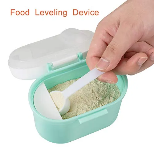 Accmor Portable Formula Dispenser with Scoop, BPA Free Milk Powder Container, Baby Food Storage, Candy Fruit Box, Snack Containers, for Infant Toddler Children Travel