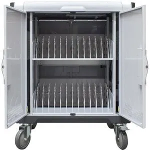 ALOGIC SMARTBOX 24 BAY NOTEBOOK/CHROMEBOOK & TABLET CHARGING TROLLEY - UP TO 15.6IN DEVICES -WITH AUX POWER OUTLETS