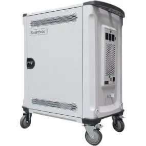 Alogic Smartbox 32 Bay Notebook/Chromebook & Tablet Charging Trolley - 2 Shelf - 4 Casters - 127 mm Caster Size - Steel, Plastic - 713.7 mm Width x 619.8 mm Depth x 1033.8 mm Height - For 32 Devices