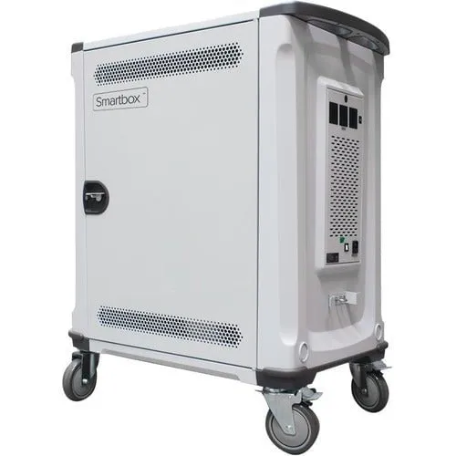 Alogic Smartbox 32 Bay Notebook/Chromebook & Tablet Charging Trolley - 2 Shelf - 4 Casters - 127 mm Caster Size - Steel, Plastic - 713.7 mm Width x 619.8 mm Depth x 1033.8 mm Height - For 32 Devices