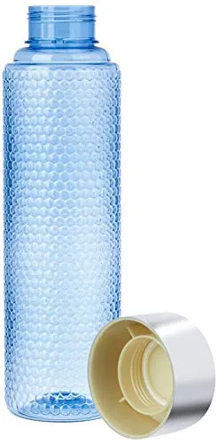 Amazon Brand - Solimo Plastic Water Bottle Set (6 Pieces, Multicolor)