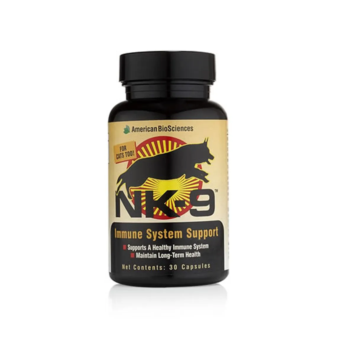 American Biosciences NK-9 Immune Support Capsules for Dogs & Cats