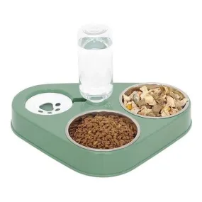 Automatic Refilling Three Bowls Large