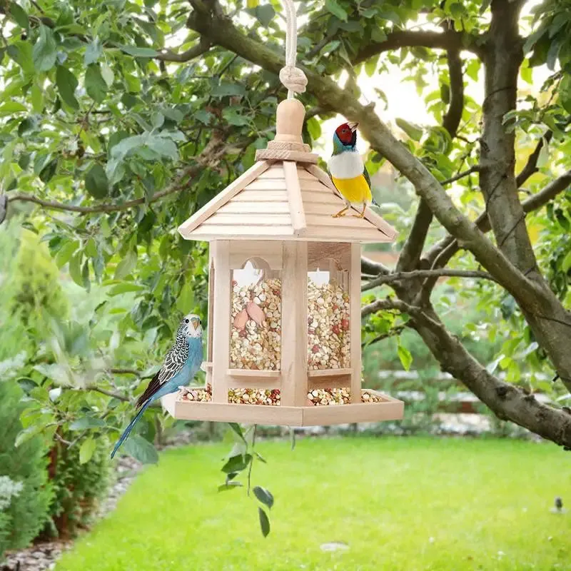 Bird Feeder Bird House Garden Wild Bird Feed Dispenser Hanging Feeder Support Dropshipping Wholesale