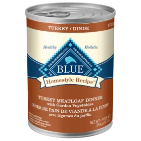 BLUE Homestyle Recipe Turkey Meatloaf Dinner Canned Dog Food
