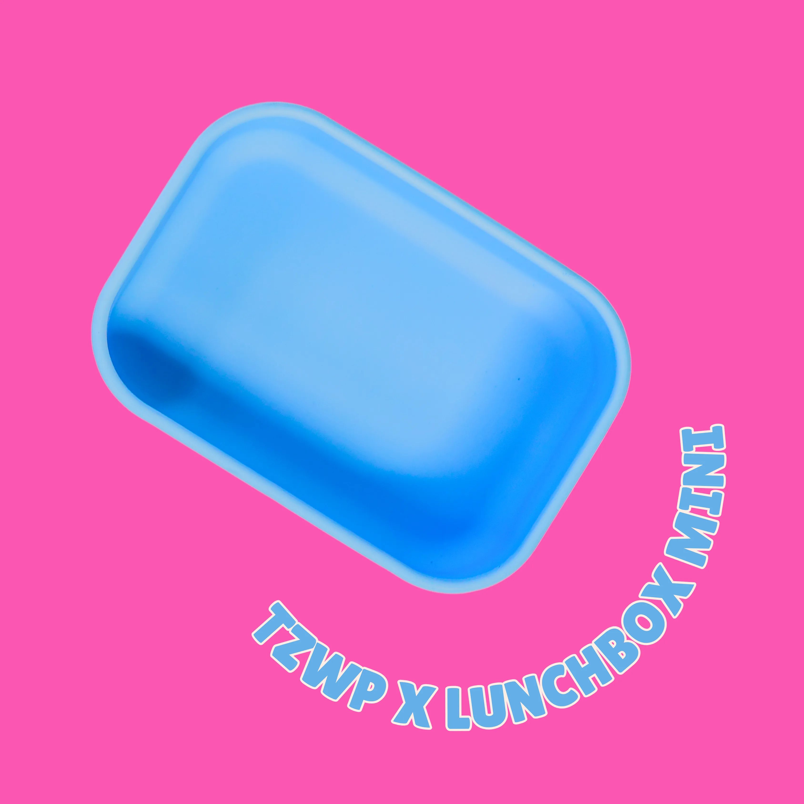 Blue Lemonade Rectangle Silicone Container