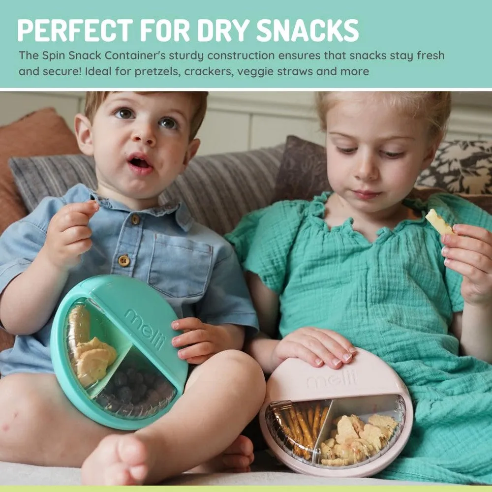 Blue Spin Snack Container