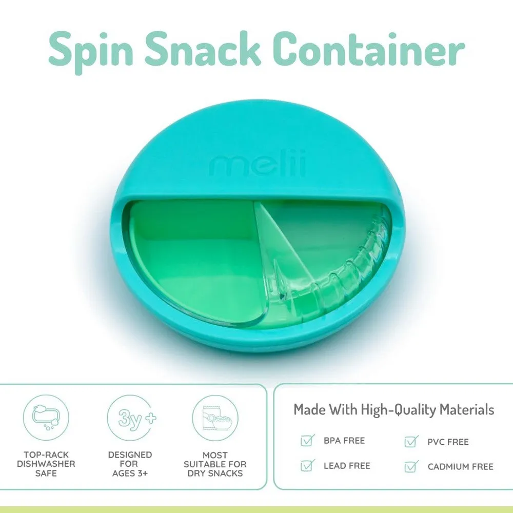 Blue Spin Snack Container