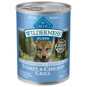 BLUE Wilderness Grain Free Turkey & Chicken Grill Puppy Canned Food