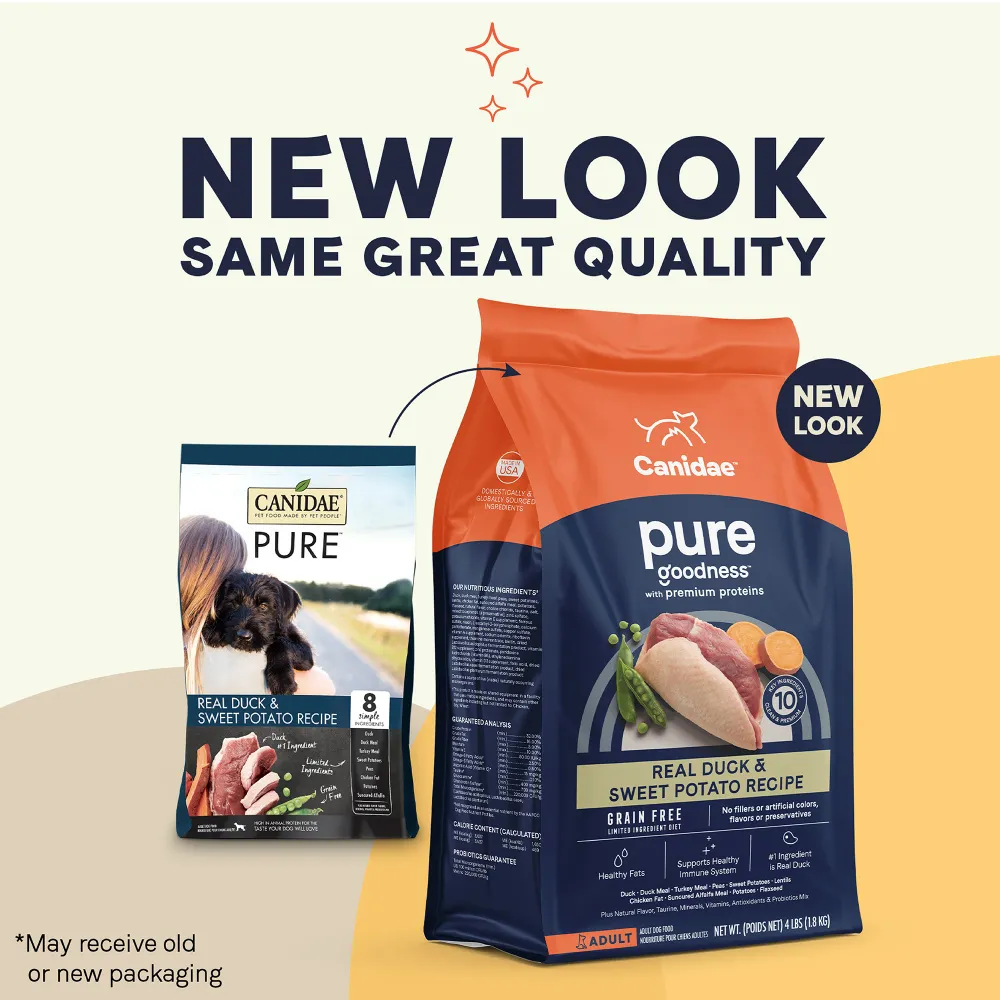 Canidae Pure Goodness Real Duck & Sweet Potato Recipe Adult Dry Dog Food