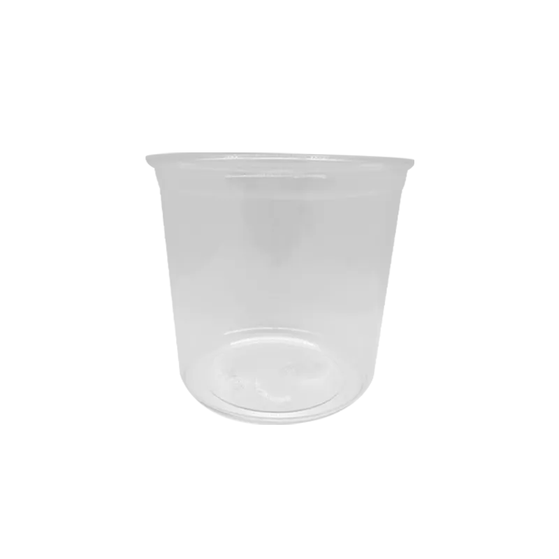 CCF 24OZ(D117MM) PET Plastic Deli Container - 500 Pieces/Case