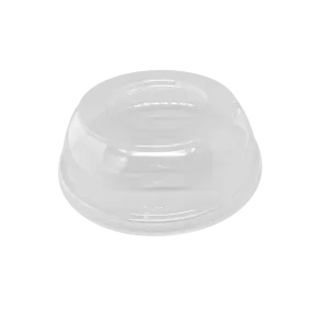 CCF 8-32OZ (D117MM) PET Plastic Dome Lid With No Hole For PET Deli Container