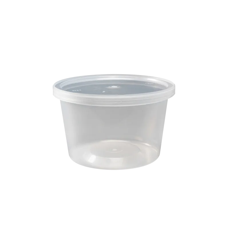 CCF 8-32OZ(D117MM) Deli PET Plastic Flat Lid - 500 Pieces/Case