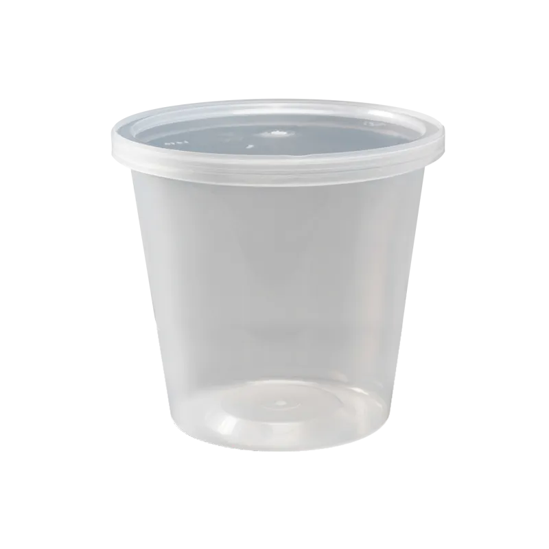 CCF 8-32OZ(D117MM) Deli PET Plastic Flat Lid - 500 Pieces/Case