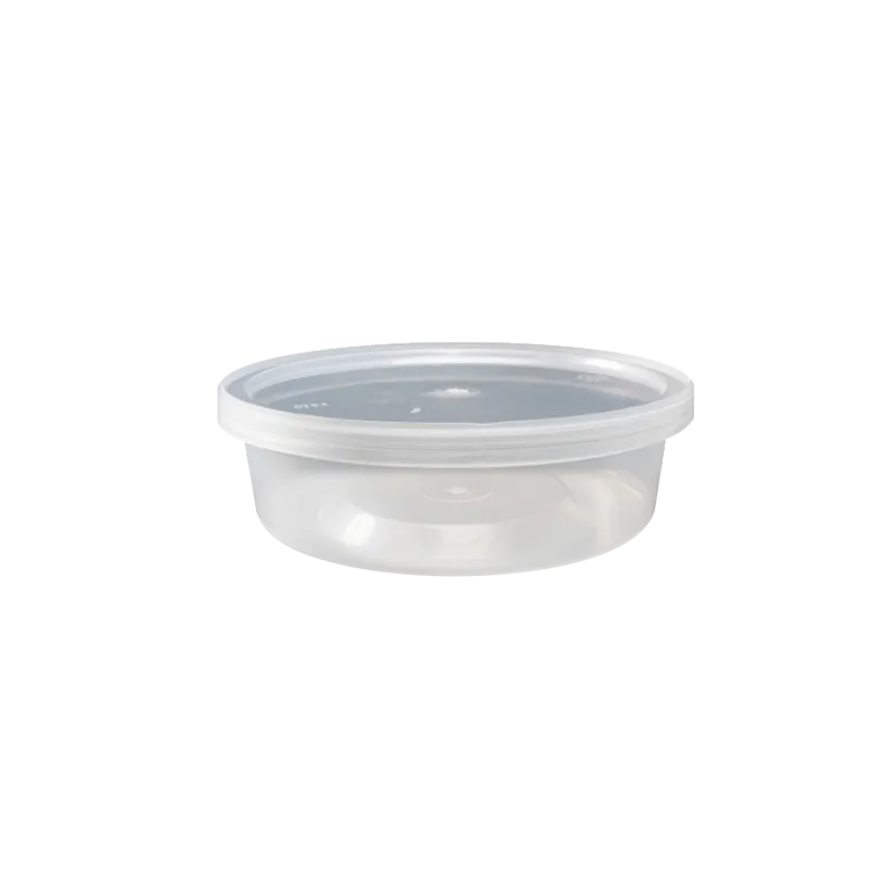 CCF 8-32OZ(D117MM) Deli PET Plastic Flat Lid - 500 Pieces/Case