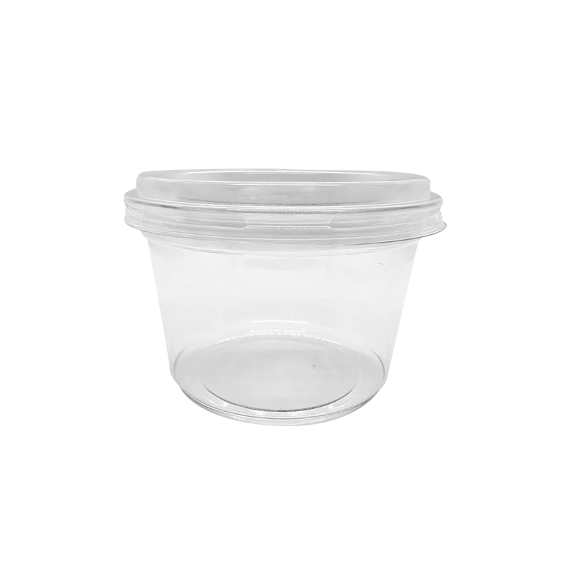 CCF 8-32OZ(D117MM) PET Deli Container Plastic Outer-Fit Lid - 500 Pieces/Case