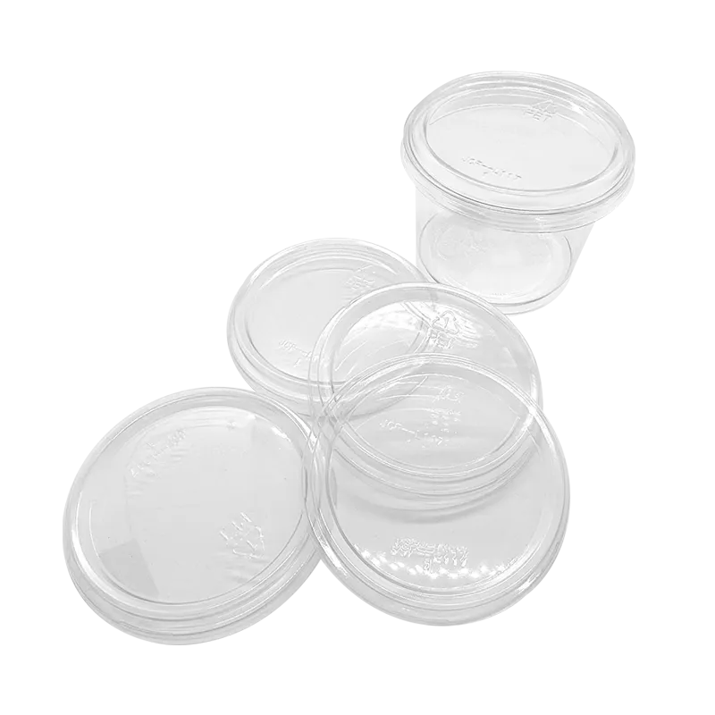 CCF 8-32OZ(D117MM) PET Deli Container Plastic Outer-Fit Lid - 500 Pieces/Case
