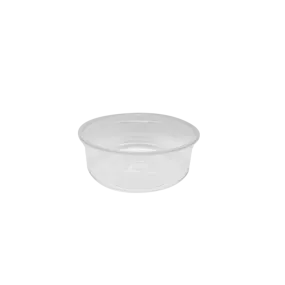 CCF 8OZ(D117MM) PET Plastic Deli Container - 500 Pieces/Case