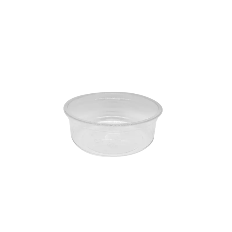 CCF 8OZ(D117MM) PET Plastic Deli Container - 500 Pieces/Case
