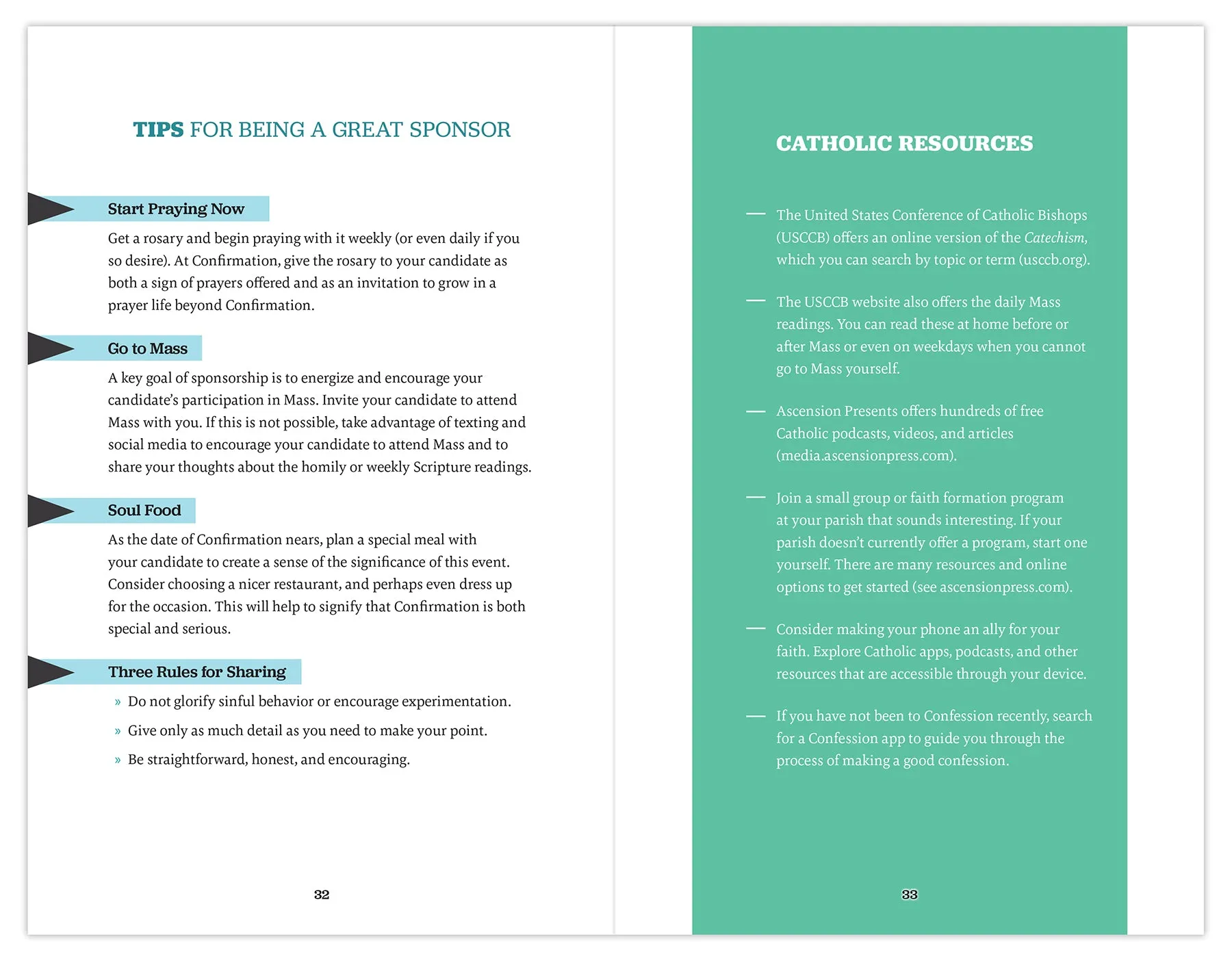 Chosen: Your Journey to Confirmation, Sponsor's Guide