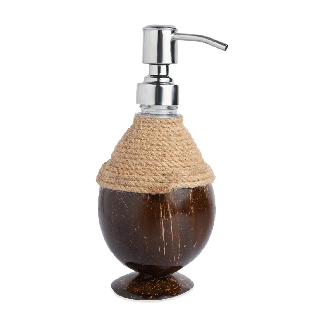 Coconut Shell Coir Pumb Soap Dispensers (Set of 1)