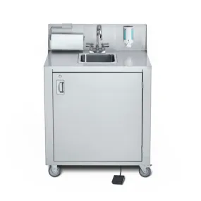 Crown Verity CV-PHS-1 Single Bowl Portable Hand Sink Cart