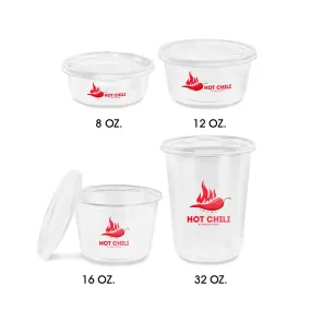 Custom Print Plastic Deli Containers