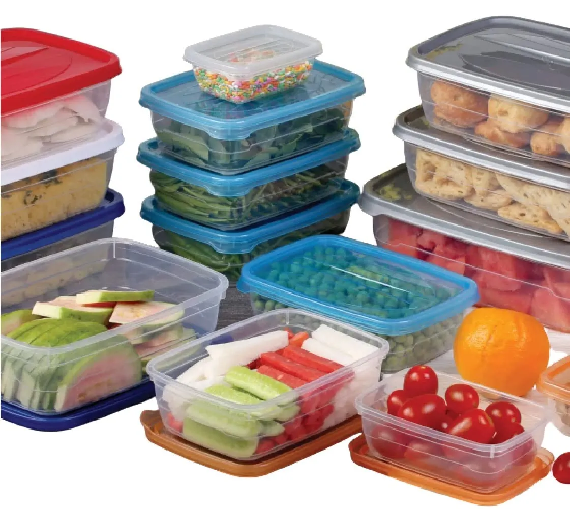 Dialust Rectangular Plastic Food Storage Container with Air Tight Lid Kitchen Container Meat Box Fridge and Freezer Storage Boxes Bowl - 225ml, 325ml, 650ml, 1250ml, 2200ml, 3500ml, 6 Pcs, Clear