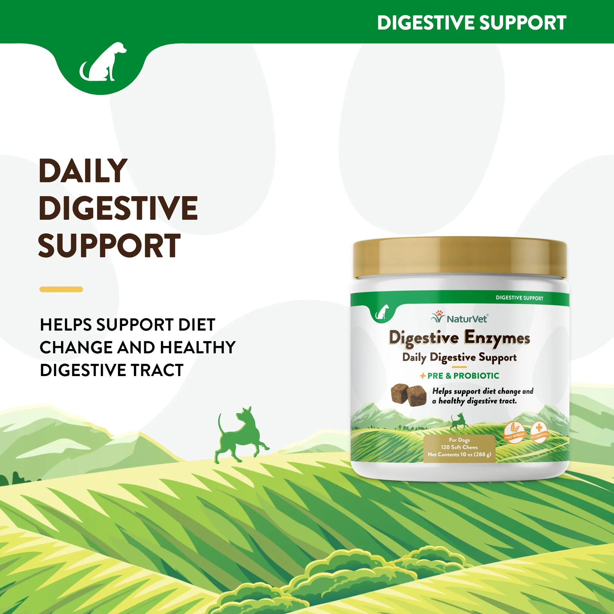 Digestive Enzymes Soft Chews with Prebiotics & Probiotics