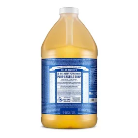 Dr. Bronner's Pure Castille Liquid Soap Peppermint 64 Ounces