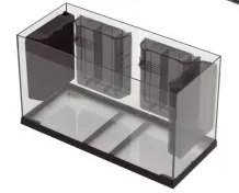 DUBAI 100 AQUARIUM BLACK LED