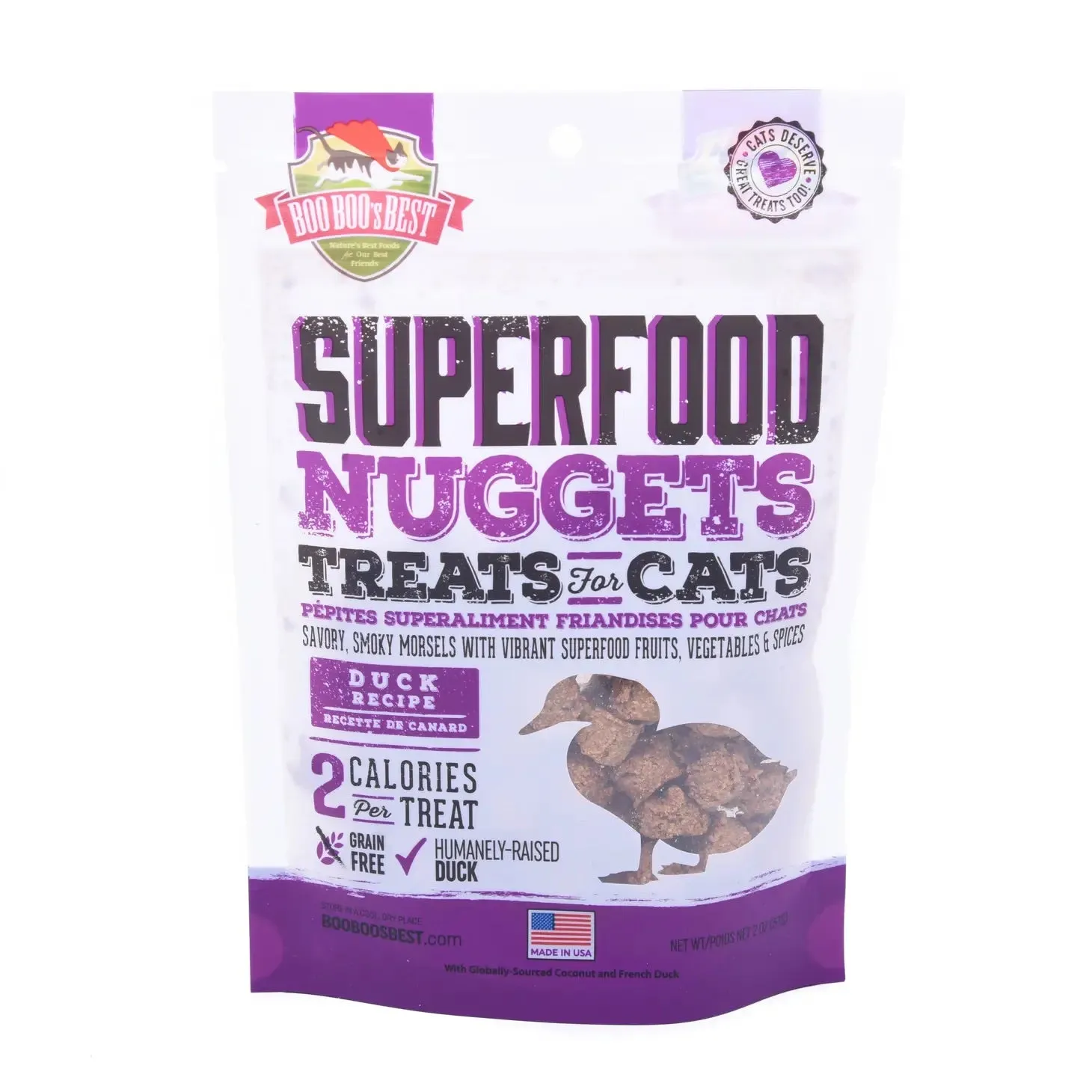 Duck Superfood Nuggets Cat Treats (Made in the USA)